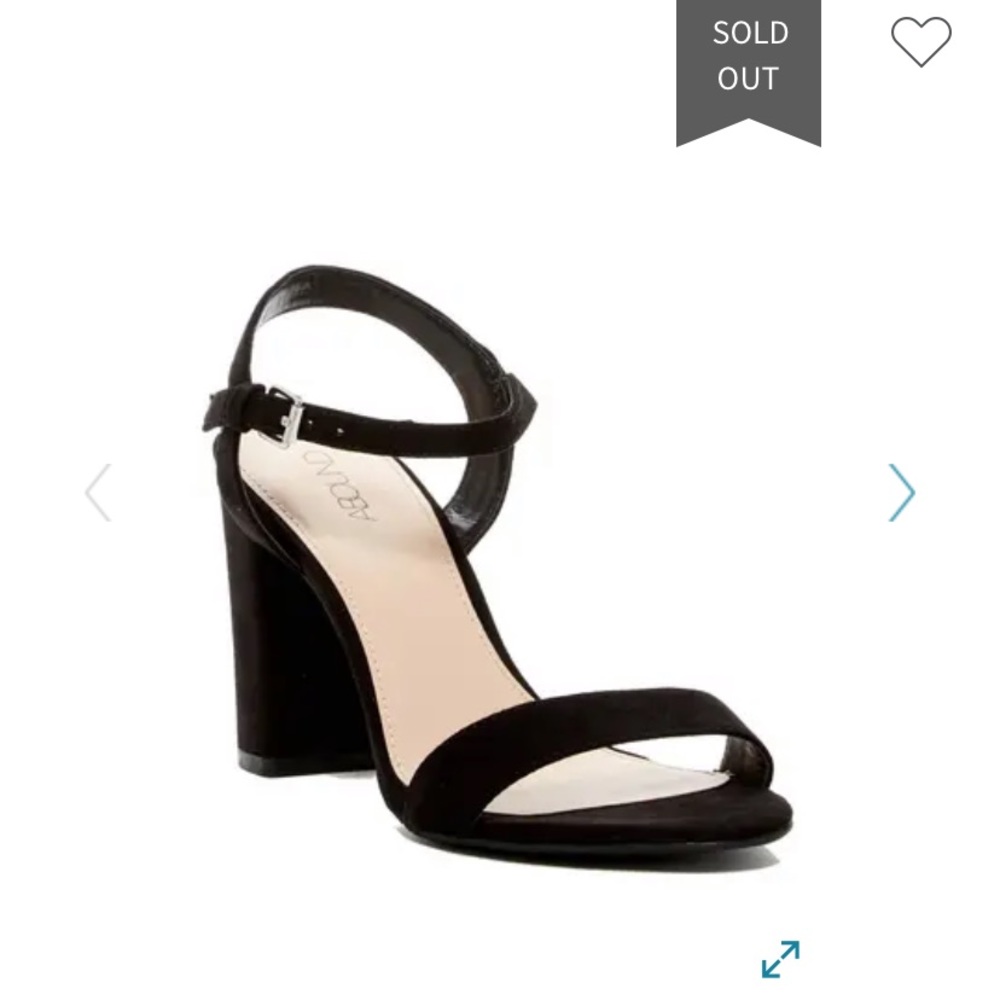 Suede Block Heels Sandals